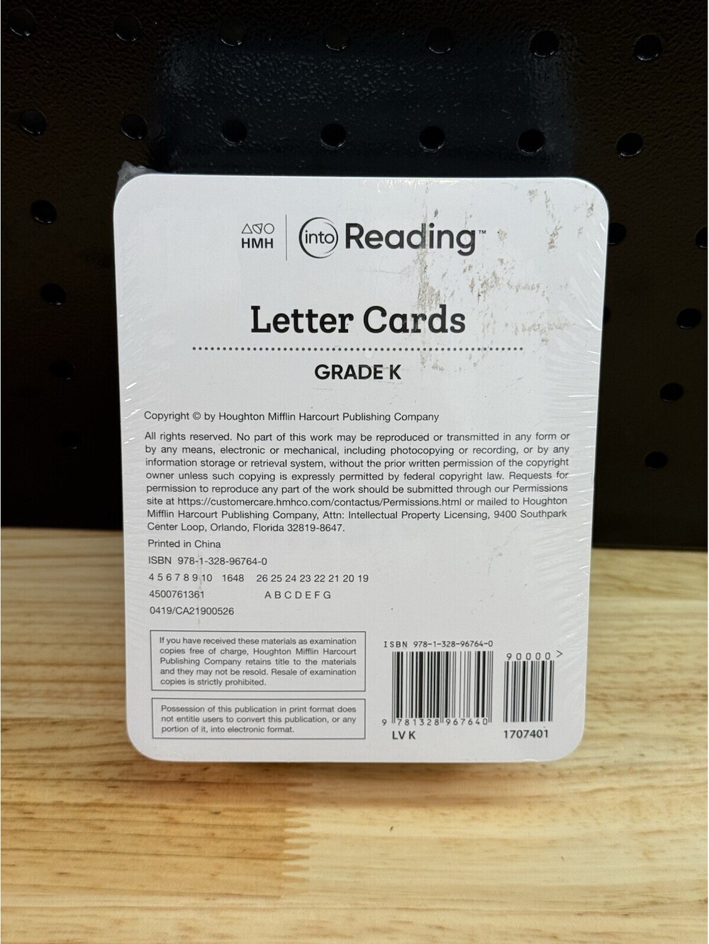 Grade K HMH Into Reading Letter Cards Kindergarten -BRAND NEW